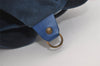 Authentic Louis Vuitton Epi Petit Noe Shoulder Drawstring Bag M44105 Blue 6045J