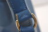 Authentic Louis Vuitton Epi Petit Noe Shoulder Drawstring Bag M44105 Blue 6045J