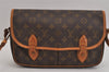 Authentic Louis Vuitton Monogram Gibeciere MM Shoulder Cross Bag M42247 LV 6046J