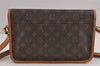 Authentic Louis Vuitton Monogram Gibeciere MM Shoulder Cross Bag M42247 LV 6046J