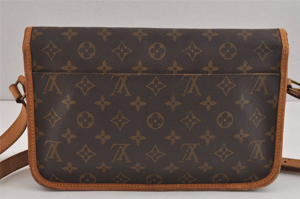 Authentic Louis Vuitton Monogram Gibeciere MM Shoulder Cross Bag M42247 LV 6046J