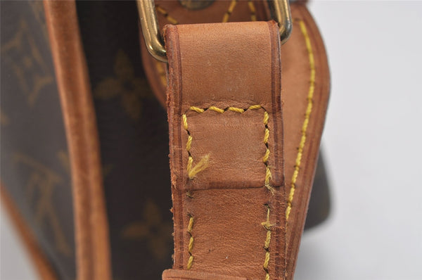 Authentic Louis Vuitton Monogram Gibeciere MM Shoulder Cross Bag M42247 LV 6046J