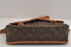 Authentic Louis Vuitton Monogram Gibeciere MM Shoulder Cross Bag M42247 LV 6046J