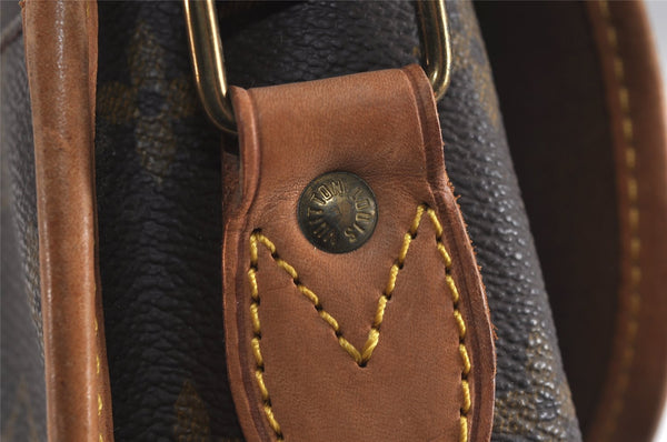 Authentic Louis Vuitton Monogram Gibeciere MM Shoulder Cross Bag M42247 LV 6046J