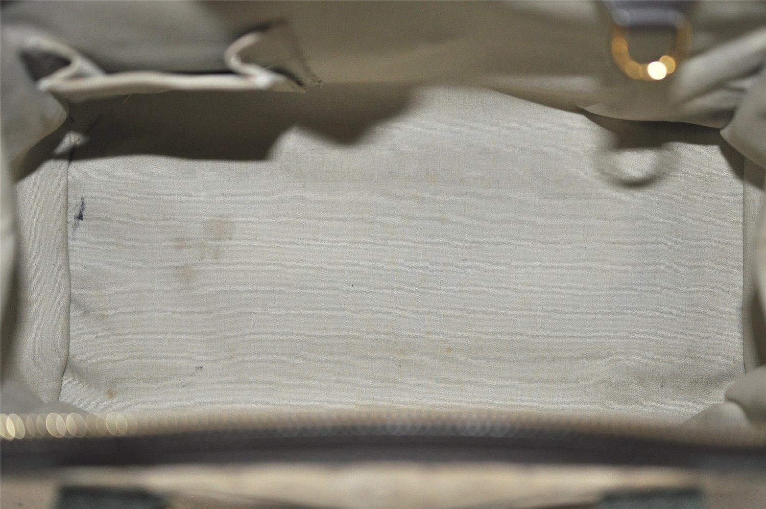 Auth Louis Vuitton Monogram Mini Josephine PM Hand Bag M92215 Khaki Beige 6048I