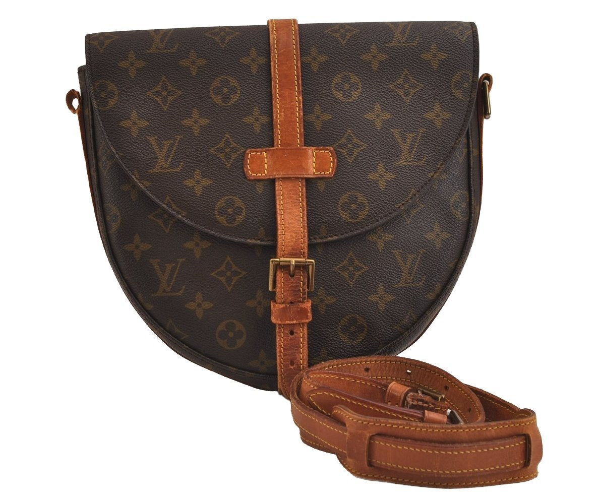 Authentic Louis Vuitton Monogram Chantilly GM Shoulder Bag M51232 LV Junk 6048J