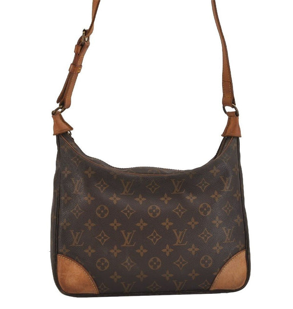 Authentic Louis Vuitton Monogram Boulogne 30 Shoulder Cross Bag M52165 LV 6049J