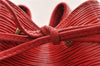 Authentic Louis Vuitton Epi Petit Noe Shoulder Drawstring Bag M44107 Red 6051I