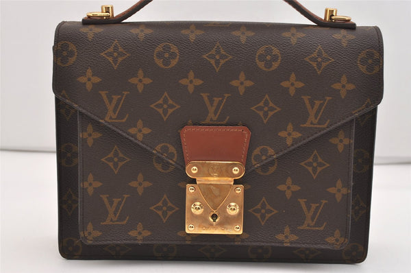 Authentic Louis Vuitton Monogram Monceau 2Way Shoulder Hand Bag M51187 LV 6051J