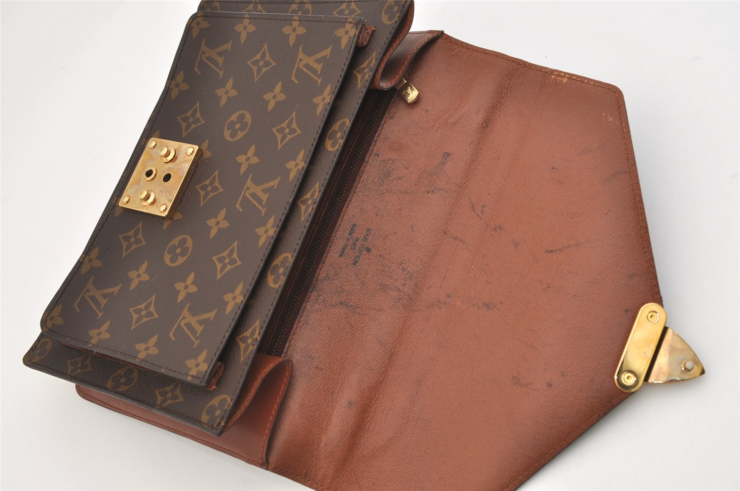 Authentic Louis Vuitton Monogram Monceau 2Way Shoulder Hand Bag M51187 LV 6051J