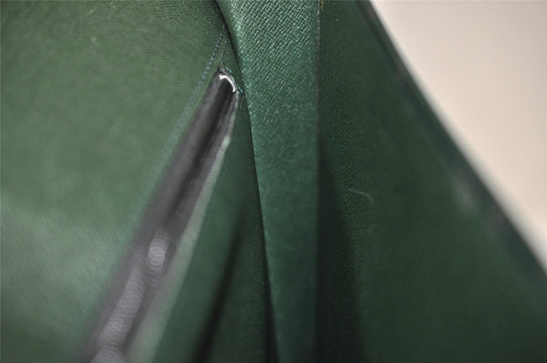 Auth Louis Vuitton Taiga Volga Document case Clutch Bag Green M30204 LV 6053I