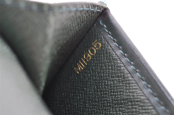 Auth Louis Vuitton Taiga Volga Document case Clutch Bag Green M30204 LV 6053I