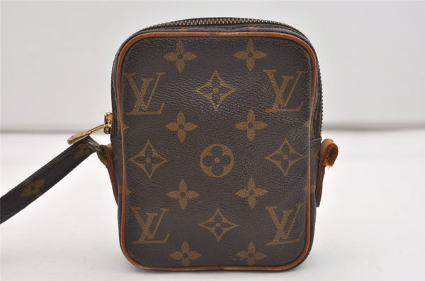 Auth Louis Vuitton Monogram Mini Poche Danube Shoulder Bag M45268 Junk 6053J