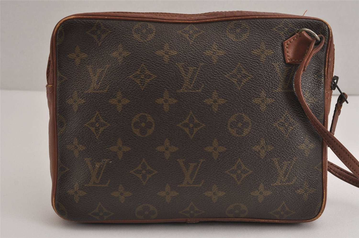 Authentic Louis Vuitton Monogram Pochette Sport Clutch Bag Old Model Junk 6055J