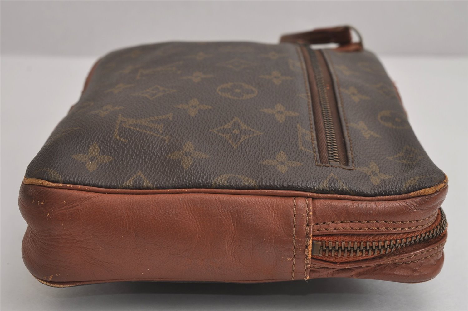 Authentic Louis Vuitton Monogram Pochette Sport Clutch Bag Old Model Junk 6055J