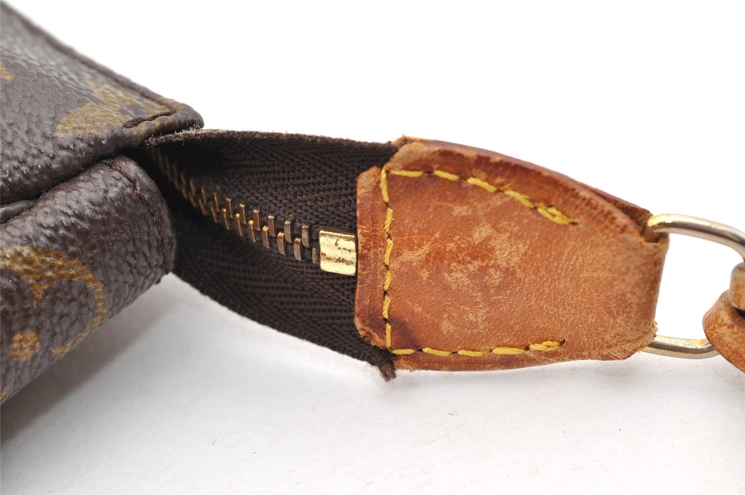 Authentic Louis Vuitton Monogram Pochette Accessoires Pouch M51980 LV 6056I