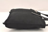 Authentic PRADA Vintage Nylon Tessuto Leather Hand Bag Purse Black 6056K