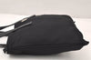 Authentic PRADA Vintage Nylon Tessuto Leather Hand Bag Purse Black 6056K