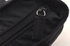 Authentic PRADA Vintage Nylon Tessuto Leather Hand Bag Purse Black 6056K