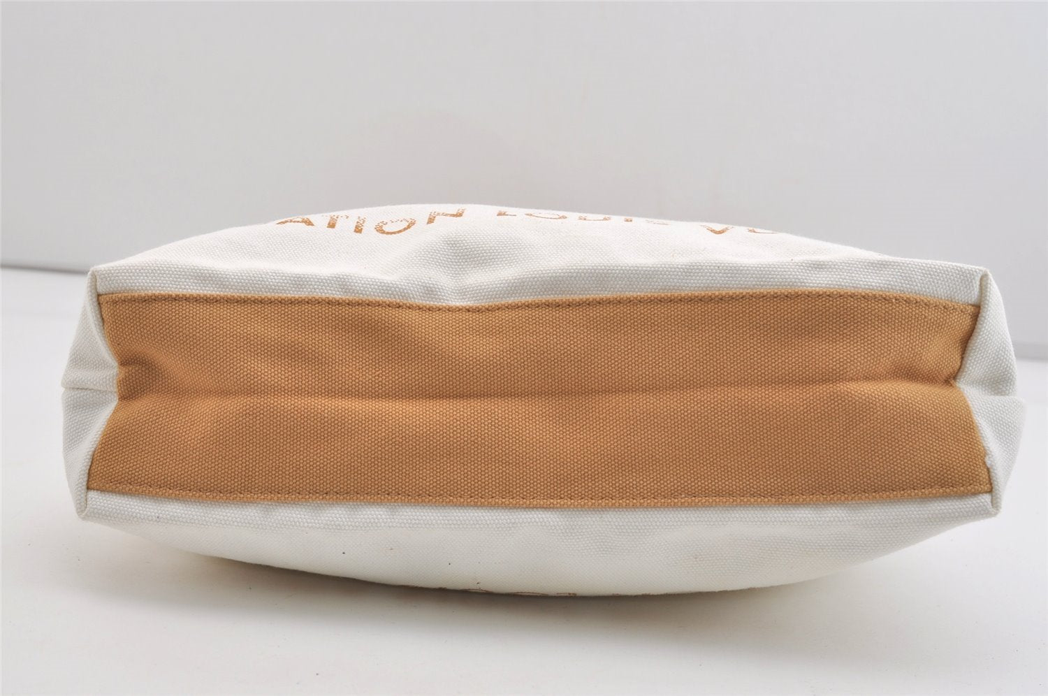 Authentic Louis Vuitton Fondation Exclusive Shoulder Tote Bag Canvas White 6057J