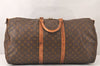 Auth Louis Vuitton Monogram Keepall Bandouliere 60 Boston Bag Old Model 6058K