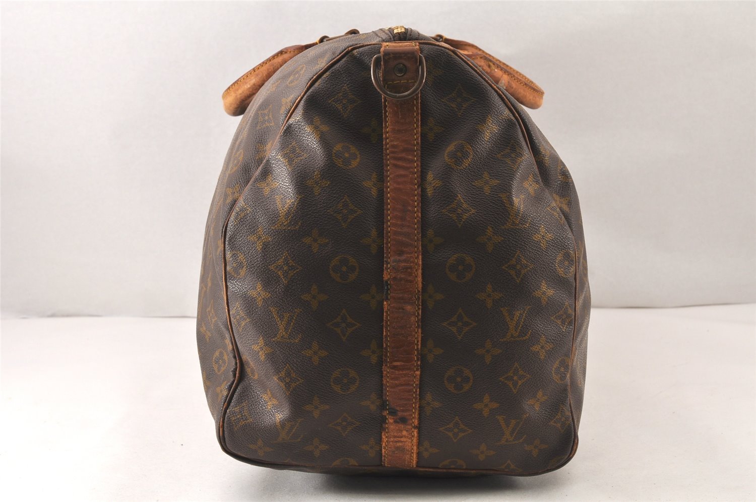 Auth Louis Vuitton Monogram Keepall Bandouliere 60 Boston Bag Old Model 6058K