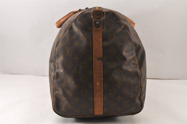 Auth Louis Vuitton Monogram Keepall Bandouliere 60 Boston Bag Old Model 6058K