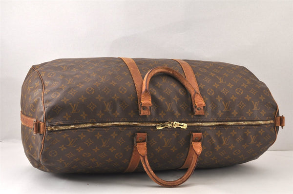 Auth Louis Vuitton Monogram Keepall Bandouliere 60 Boston Bag Old Model 6058K