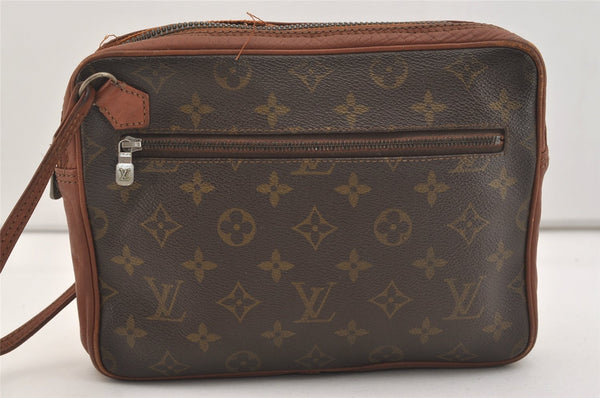 Authentic Louis Vuitton Monogram Pochette Sport Clutch Bag Old Model Junk 6059J