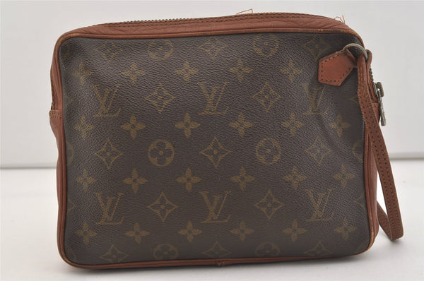 Authentic Louis Vuitton Monogram Pochette Sport Clutch Bag Old Model Junk 6059J