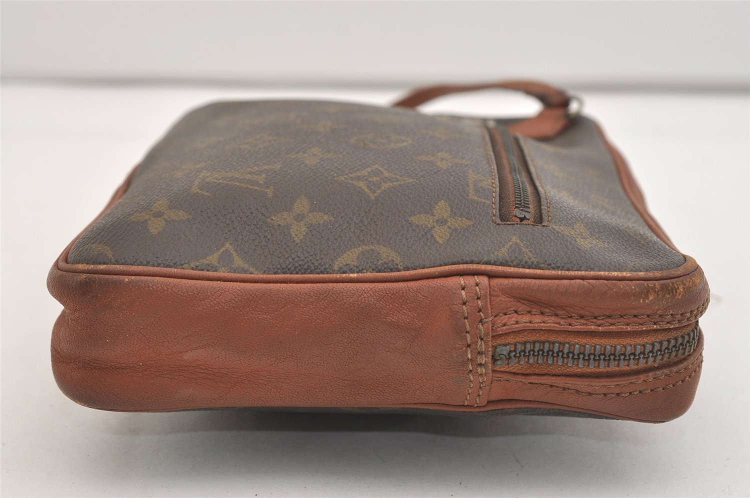 Authentic Louis Vuitton Monogram Pochette Sport Clutch Bag Old Model Junk 6059J
