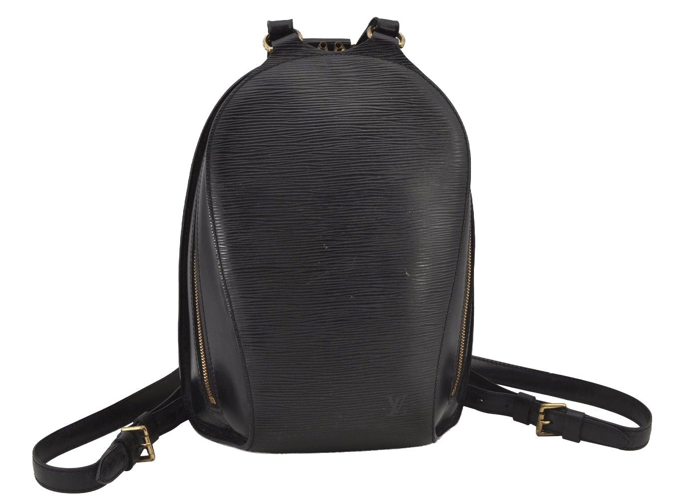 Authentic Louis Vuitton Epi Mabillon Backpack Black M52232 LV 6060J