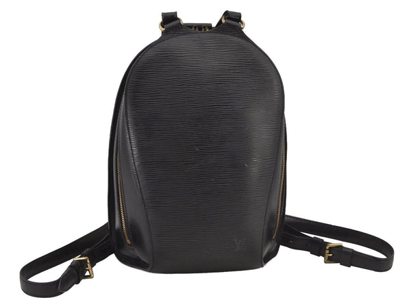 Authentic Louis Vuitton Epi Mabillon Backpack Black M52232 LV 6060J