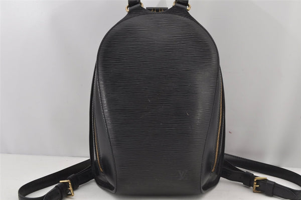 Authentic Louis Vuitton Epi Mabillon Backpack Black M52232 LV 6060J