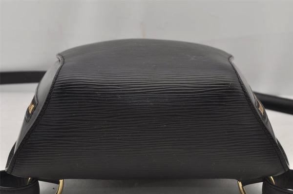 Authentic Louis Vuitton Epi Mabillon Backpack Black M52232 LV 6060J