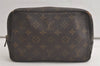 Auth Louis Vuitton Monogram Trousse Toilette 23 Clutch Hand Bag M47524 LV 6060K