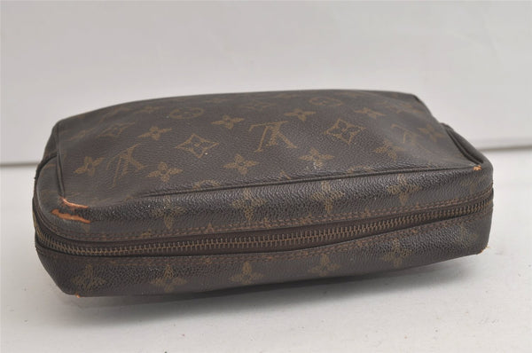 Auth Louis Vuitton Monogram Trousse Toilette 23 Clutch Hand Bag M47524 LV 6060K