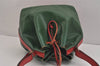 Authentic Louis Vuitton Epi Petit Noe Bi-color Green x Red Drawstring Bag 6061J