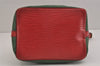 Authentic Louis Vuitton Epi Petit Noe Bi-color Green x Red Drawstring Bag 6061J