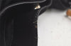 Authentic GUCCI Vintage Bamboo Shoulder Tote Bag Nylon Leather Black 6062K