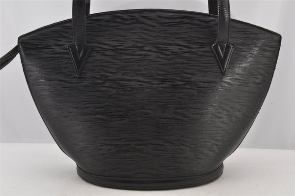 Auth Louis Vuitton Epi Saint Jacques Shopping Shoulder Bag Black M52262 LV 6065J