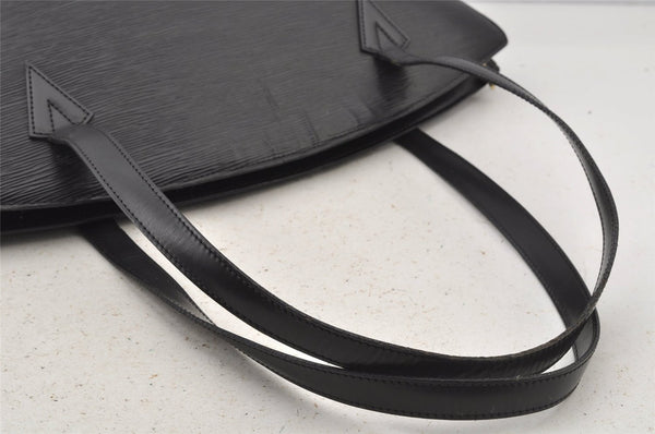 Auth Louis Vuitton Epi Saint Jacques Shopping Shoulder Bag Black M52262 LV 6065J
