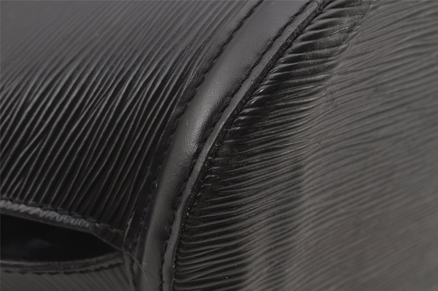 Auth Louis Vuitton Epi Saint Jacques Shopping Shoulder Bag Black M52262 LV 6065J