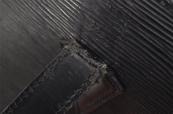 Auth Louis Vuitton Epi Saint Jacques Shopping Shoulder Bag Black M52262 LV 6065J