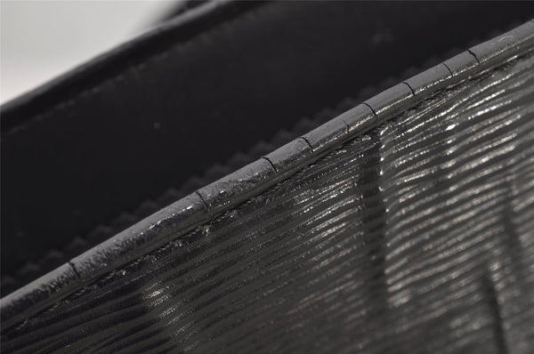 Auth Louis Vuitton Epi Saint Jacques Shopping Shoulder Bag Black M52262 LV 6065J