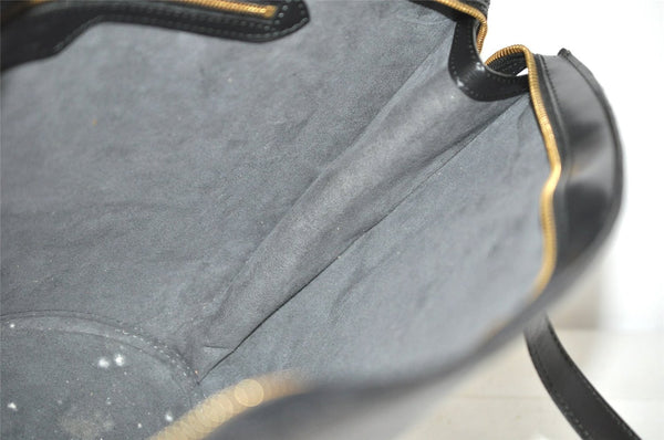 Auth Louis Vuitton Epi Saint Jacques Shopping Shoulder Bag Black M52262 LV 6065J