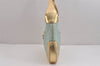 Authentic GUCCI Sherry Line Jackie Shoulder Bag Canvas Leather Light Blue 6067J