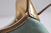 Authentic GUCCI Sherry Line Jackie Shoulder Bag Canvas Leather Light Blue 6067J