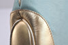 Authentic GUCCI Sherry Line Jackie Shoulder Bag Canvas Leather Light Blue 6067J