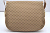 Authentic GUCCI Micro GG Canvas Leather Shoulder Cross Body Bag Brown 6067K